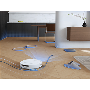 Ecovacs Deebot T50 PRO OMNI, Wet & Dry, balta - Robots putekļu sūcējs