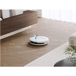 Ecovacs Deebot T50 PRO OMNI, сухая и влажная уборка, белый - Робот-пылесос