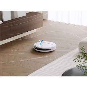 Ecovacs Deebot T50 PRO OMNI, Wet & Dry, balta - Robots putekļu sūcējs