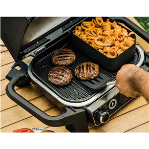 Ninja OG701EU Woodfire Electric BBQ Grill Combo - Gatavošanas grozs kraukšķīgiem ēdieniem