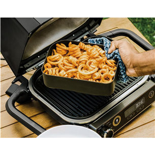 Ninja OG701EU Woodfire Electric BBQ Grill Combo - Gatavošanas grozs kraukšķīgiem ēdieniem