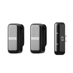 Rode Wireless Micro, USB-C, melna - Bezvadu mikrofonu sistēma