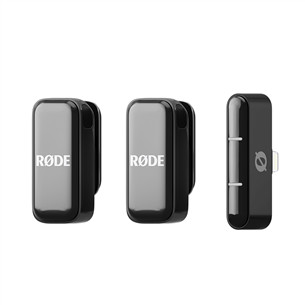 Rode Wireless Micro, Lightning, melna - Bezvadu mikrofonu sistēma