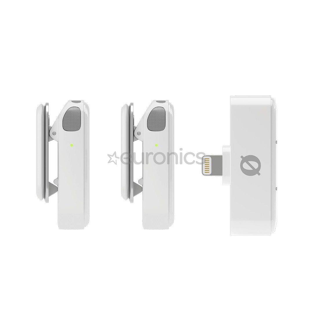 Rode Wireless Micro, Lightning, balta - Bezvadu mikrofonu sistēma