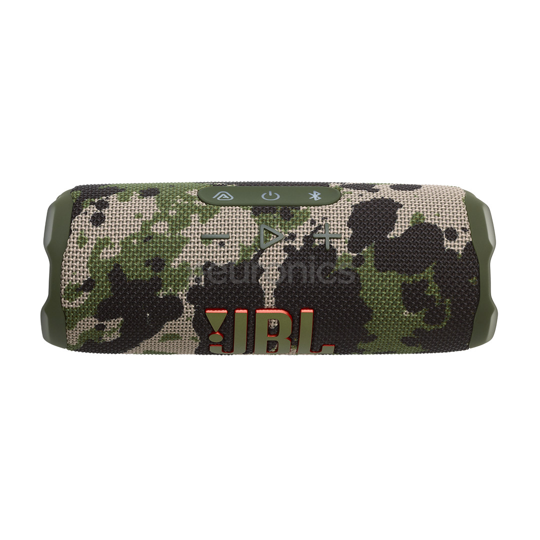 JBL Flip 7, kamuflāža - Portatīvais bezvadu skaļrunis