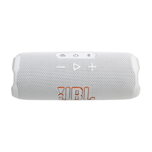 JBL Flip 7, balta - Portatīvais bezvadu skaļrunis