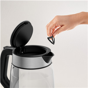 Tefal, 1.7 L, black - Glass kettle