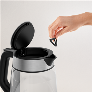 Tefal, 1.7 L, black - Glass kettle