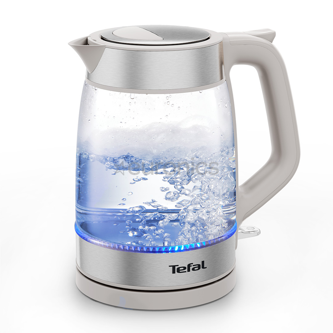 Tefal, 1.7 L, grey - Glass kettle