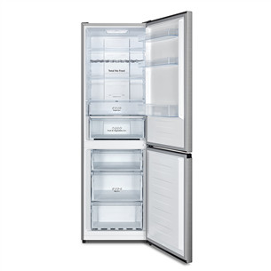 Hisense, NoFrost, 304 L, augstums 186 cm, nerūsējošā tērauda - Ledusskapis