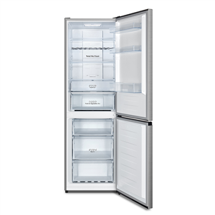 Hisense, NoFrost, 304 L, augstums 186 cm, nerūsējošā tērauda - Ledusskapis