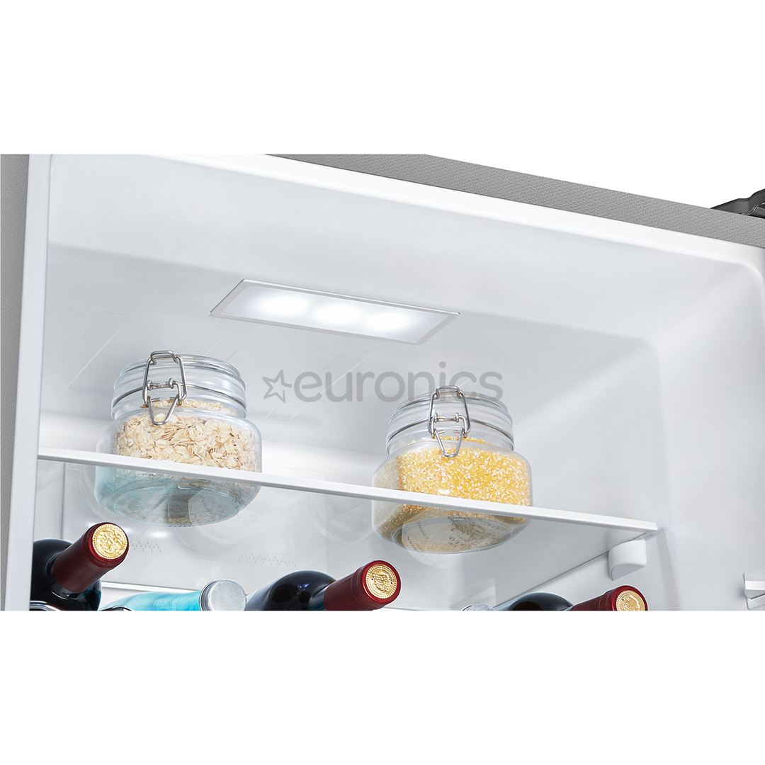 Hisense, NoFrost, 304 L, augstums 186 cm, nerūsējošā tērauda - Ledusskapis