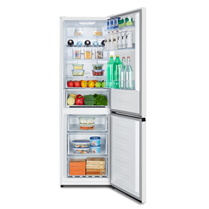 Hisense, NoFrost, 304 L, augstums 186 cm, balta - Ledusskapis