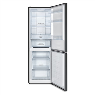 Hisense, NoFrost, 304 L, height 186 cm, black - Refrigerator