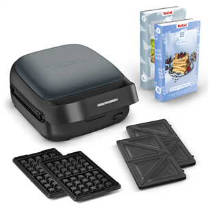 Tefal Snack Colletion, 700 Вт, черный - Контактный тостер и вафельница SW862BF0