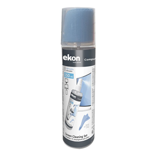 EKON Screen Cleaning Set, 250 ml - Ekrāna tīrīšanas komplekts ECCLEAN250ML