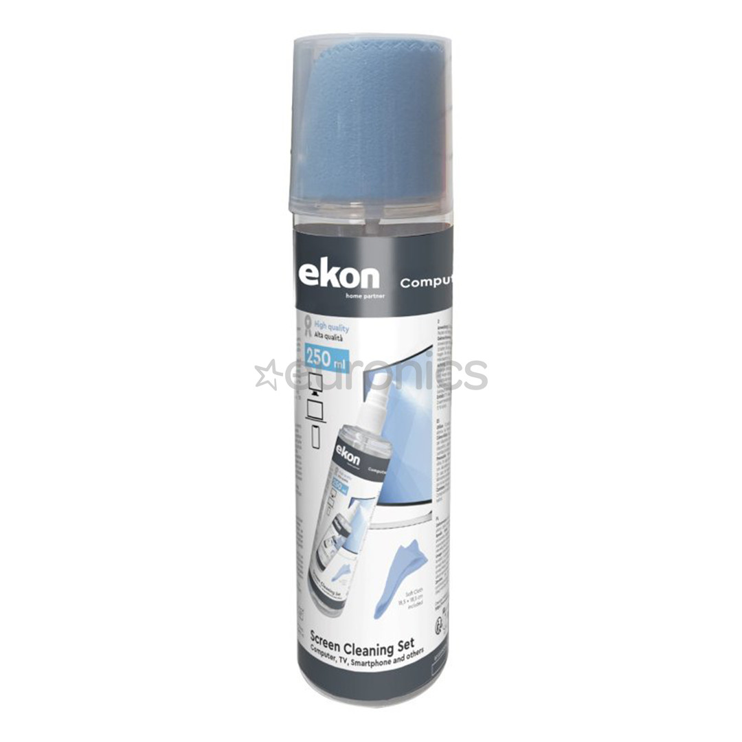 EKON Screen Cleaning Set, 250 ml - Ekrāna tīrīšanas komplekts