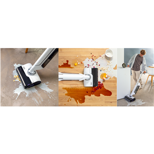 Tefal X-Clean 10, Wet & Dry, balta - Bezvadu putekļu sūcējs