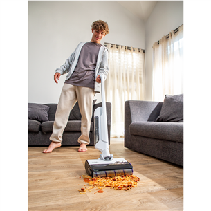 Tefal X-Clean 10, Wet & Dry, balta - Bezvadu putekļu sūcējs