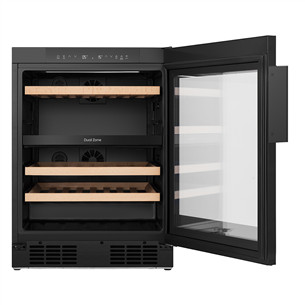 Hisense, 46 bottles, height 82 cm, black - Wine cooler