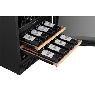 Hisense, 46 bottles, height 82 cm, black - Wine cooler