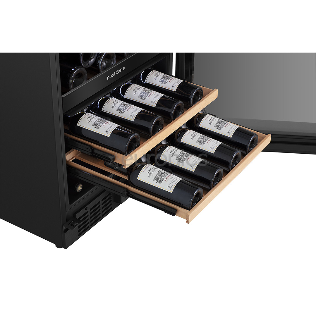 Hisense, 46 bottles, height 82 cm, black - Wine cooler