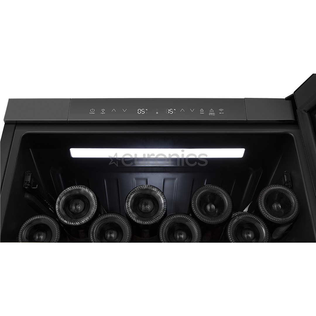 Hisense, 46 bottles, height 82 cm, black - Wine cooler