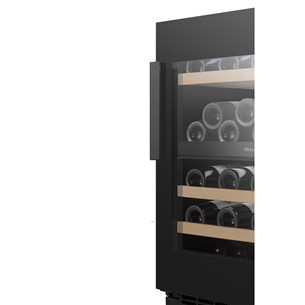 Hisense, 46 bottles, height 82 cm, black - Wine cooler