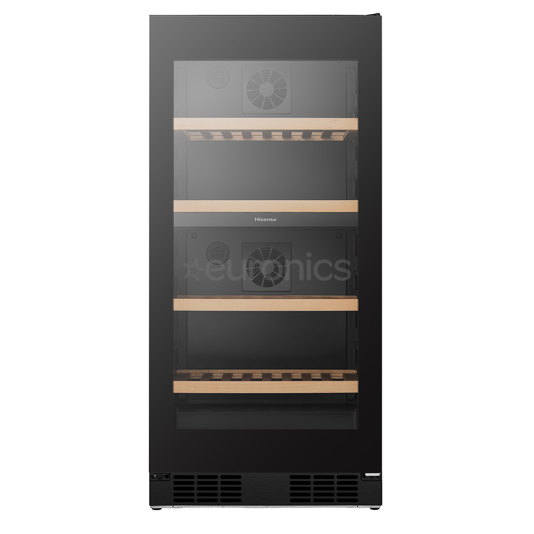 Hisense, 108 bottles, height 127 cm, black - Wine cooler