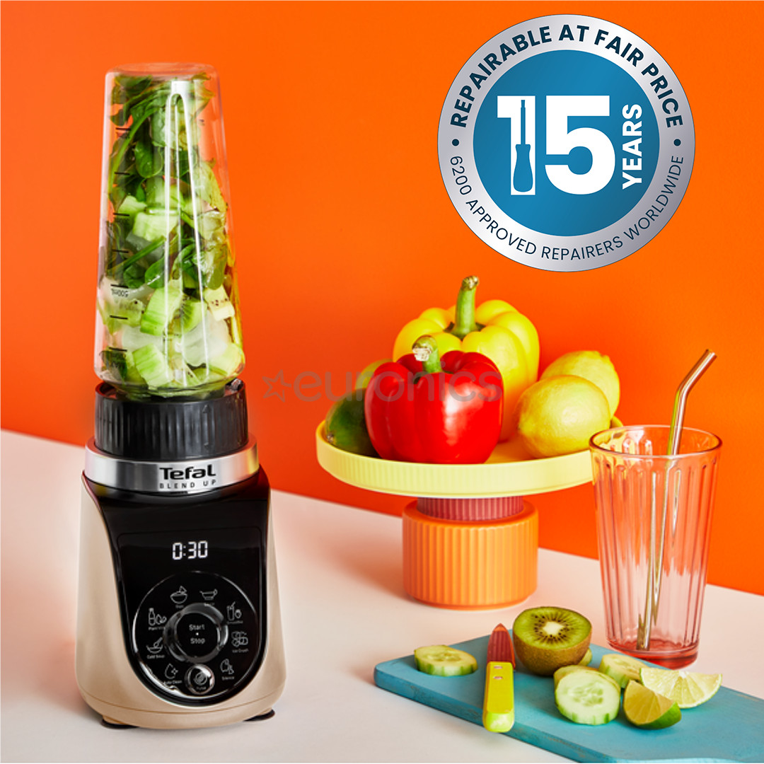 Tefal Blend Up, 1000 W, zelta/melna - Mini blenderis