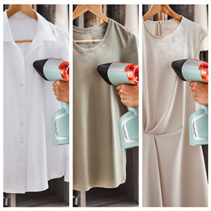 Tefal AeroSteam, 1400 W, gaiši zilganzaļš - Rokas apģērbu tvaicētājs