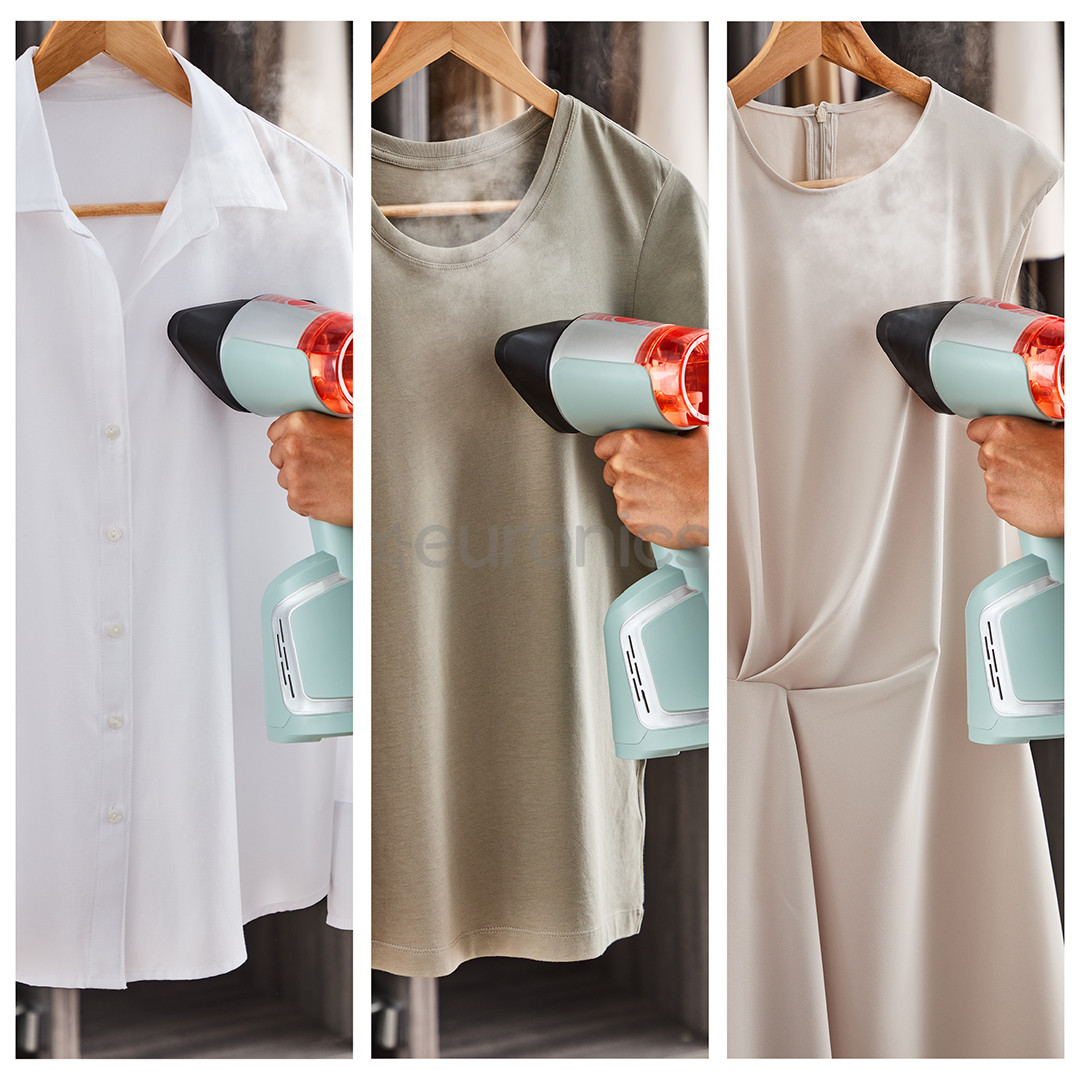 Tefal AeroSteam, 1400 W, gaiši zilganzaļš - Rokas apģērbu tvaicētājs