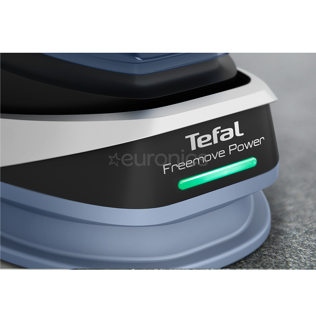 Tefal Freemove Power, 2600 W, zila/melna - Bezvadu tvaika gludeklis