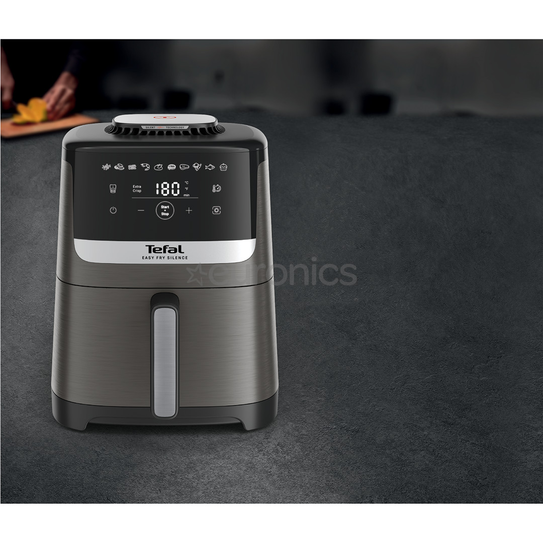 Tefal Easy Fry Silence, 1670 W, 5 L, grey - Air fryer