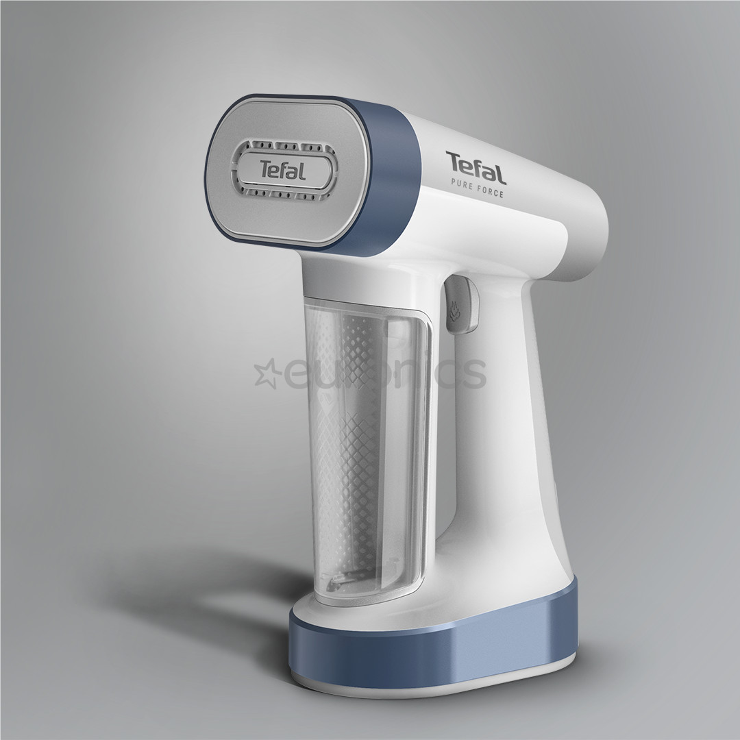 Tefal Pure Force, 2 в 1, 1800 Вт, белый/синий - Ручной отпариватель