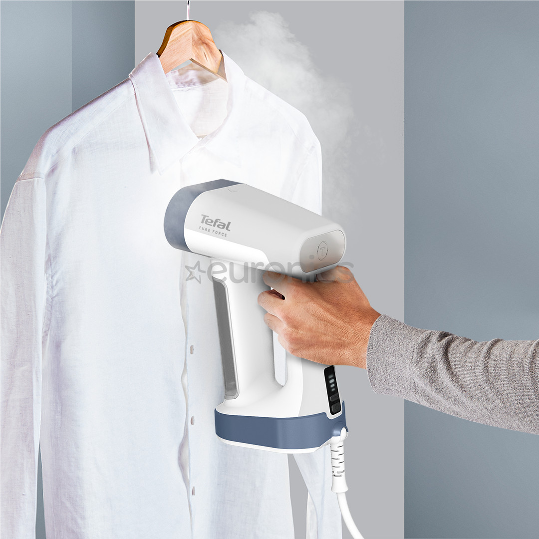 Tefal Pure Force, 2 в 1, 1800 Вт, белый/синий - Ручной отпариватель