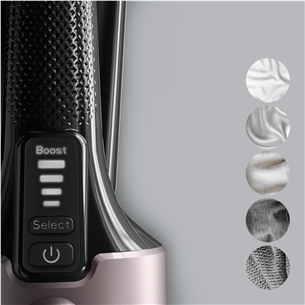 Tefal Pure Force, 3 в 1, 1800 Вт, черный/розовый - Ручной отпариватель