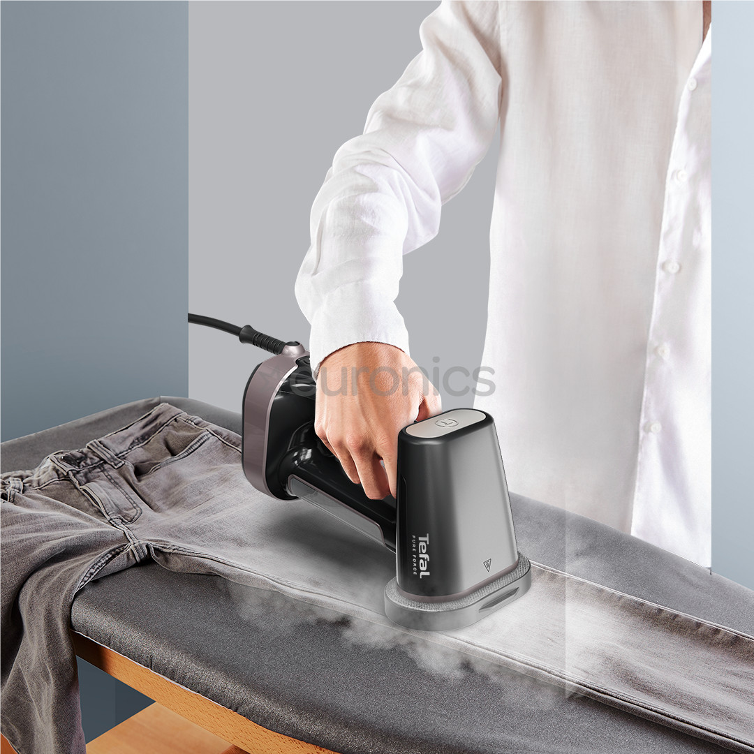 Tefal Pure Force, 3-in-1, 1800 W, black/pink - Clothing steamer