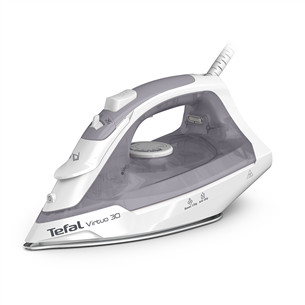 Tefal Virtuo 30, 2000 W, balta/pelēka - Tvaika gludeklis FV2C43