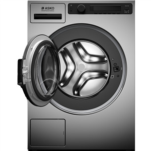 Asko, Professional, 7 kg, dziļums 59.1 cm, 1400 apgr/min., pelēka - Veļas mazgājamā mašīna ar priekšējo ielādi