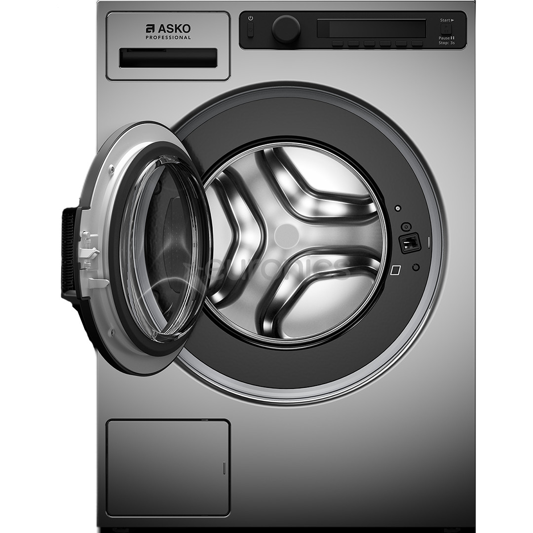 Asko, Professional, 7 kg, dziļums 59.1 cm, 1400 apgr/min., pelēka - Veļas mazgājamā mašīna ar priekšējo ielādi