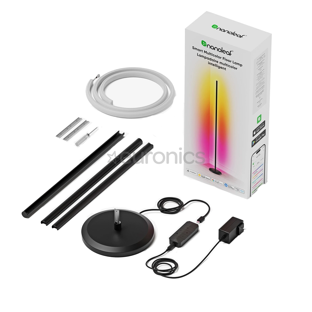 Nanoleaf Matter Smart Multicolor Floor Lamp, черный - Умная лампа