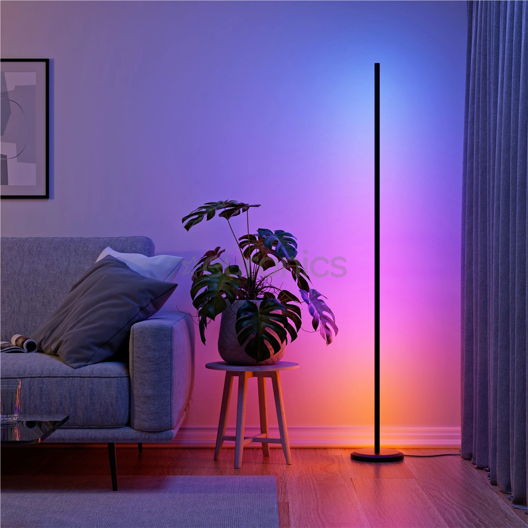 Nanoleaf Matter Smart Multicolor Floor Lamp, melna - Viedā lampa