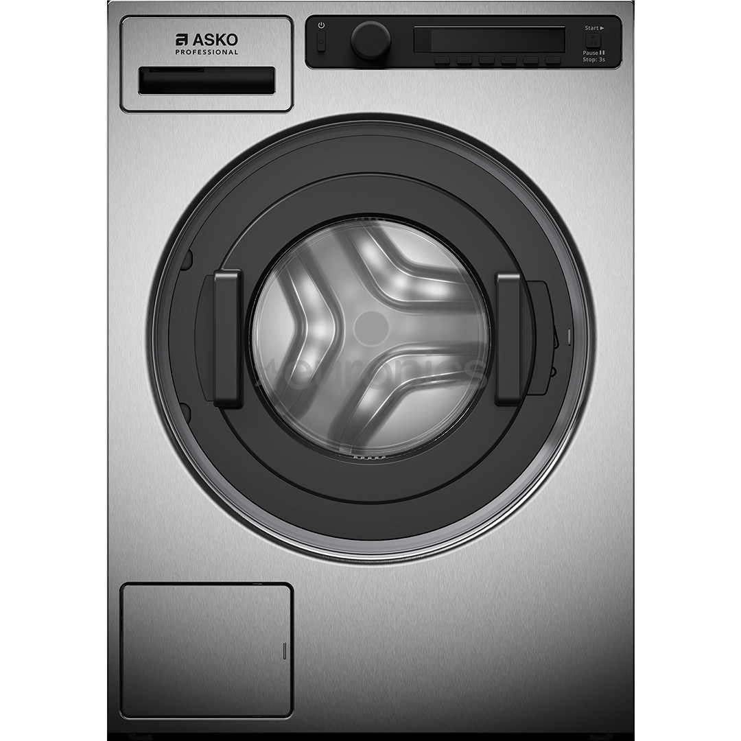 Asko, Professional, 7 kg, depth 59,1 cm, 1600 rpm, stainless steel - Front load washing machine