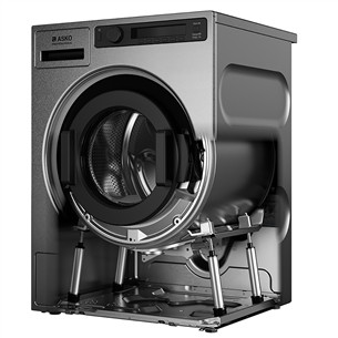 Asko, Professional, 7 kg, depth 59,1 cm, 1600 rpm, stainless steel - Front load washing machine