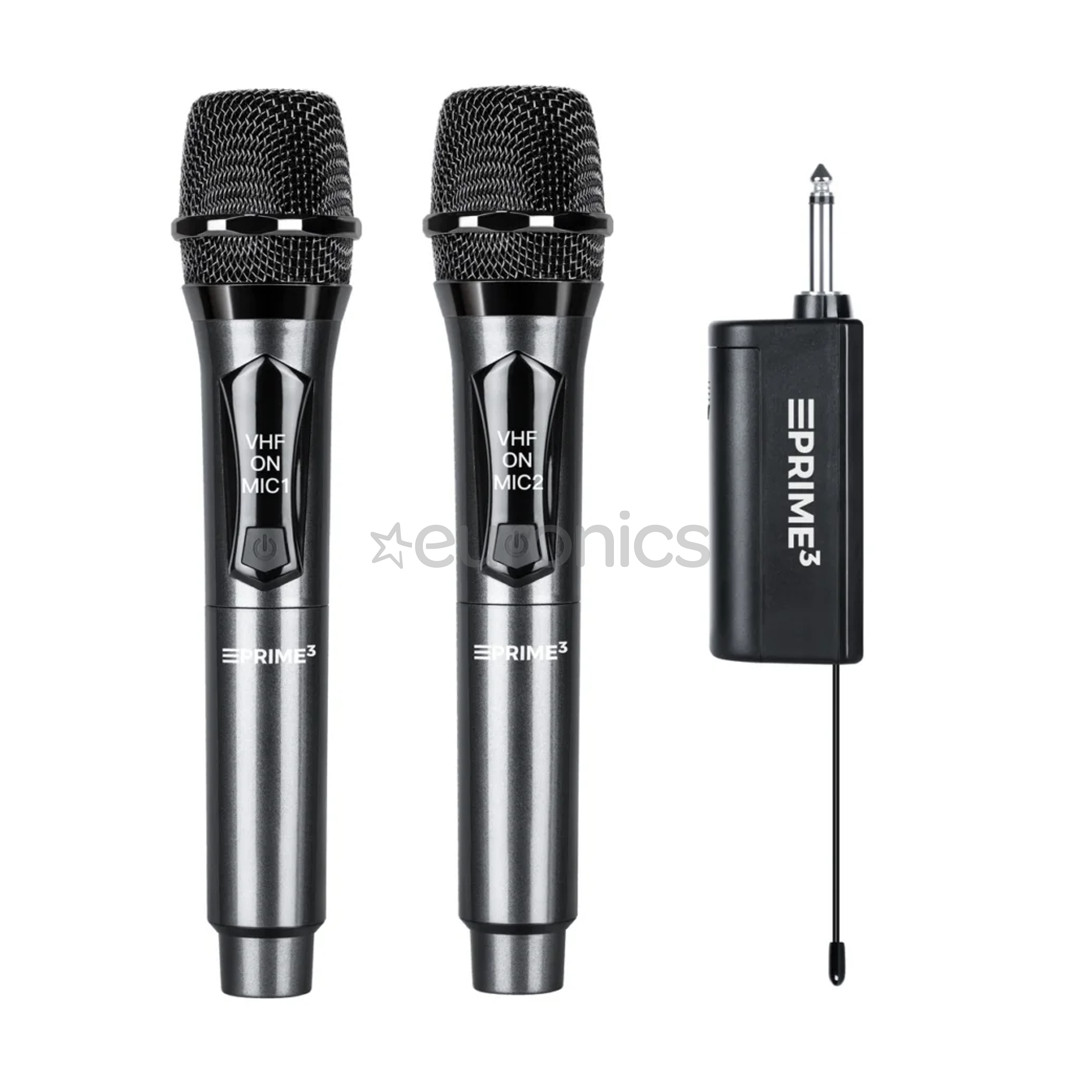 Prime3 AWM22DB Dual Wireless VHF Microphone, черный - Комплект беспроводных микрофонов