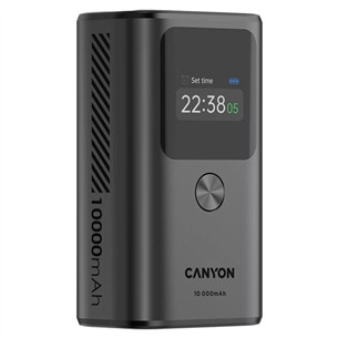 Canyon OnPower 130, 10000 mAh, tumši pelēka - Portatīvais barošanas avots