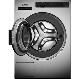 Asko, Professional, 9 kg, depth 70,6 cm, 1400 rpm, stainless steel - Front load washing machine