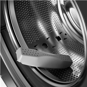 Asko, Professional, 9 kg, depth 70,6 cm, 1400 rpm, stainless steel - Front load washing machine