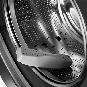 Asko, Professional, 9 kg, depth 70,6 cm, 1400 rpm, stainless steel - Front load washing machine